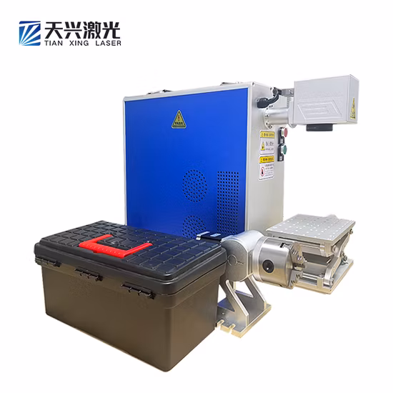 Precio de promoción 20W 30W 50W 60W 100W Mini pequeño 3D Color portátil Mopa Fiber Laser Raycus Metal Fiber Laser Marking Machine