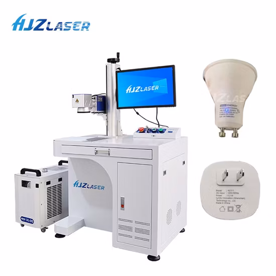 20W/30W/50W/ 3D/ UV/CO2/ marcadora láser de fibra UV para marcado de acero, aluminio y plástico